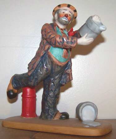 Emmett Kelly Clowns Fire Fighter - No Box