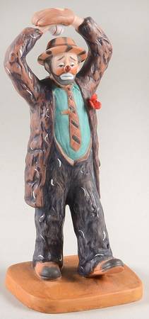 Emmett Kelly Clowns Artful Dodger-Throwing Baseball - No Box