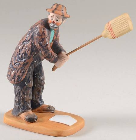 Emmett Kelly Clowns Emmett At Bat - No Box