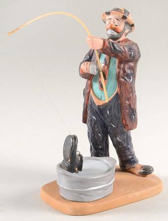 Emmett Kelly Clowns Fisherman - Boxed