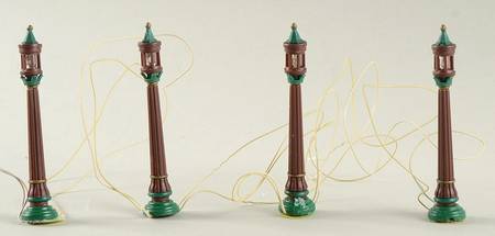 Seasons Bay Park Street Lights-Set Of 4 - No Box