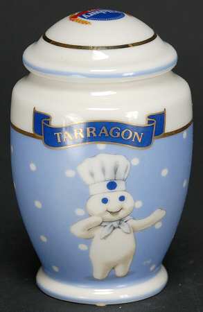Pillsbury Doughboy-Spice Jar Collection Tarragon - Spice Jar Set-Ind Jar-Motif 22