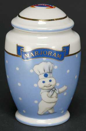 Pillsbury Doughboy-Spice Jar Collection Marjoram - Spice Jar Set-Ind Jar-Motif 14