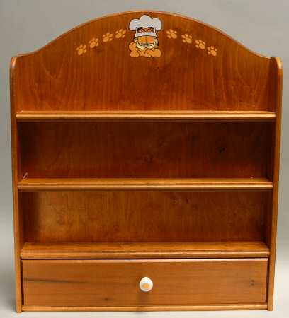 Garfield Spice Jar Collection Wooden Display Rack - Spice Rack Wooden
