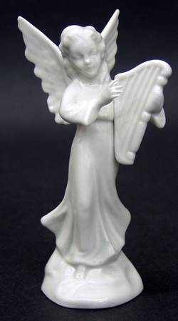 Angel Musicians Angel With Harp - No Box