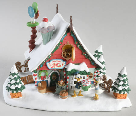 Disney Winter Wonderland Christmas Candy Cottage - With Box
