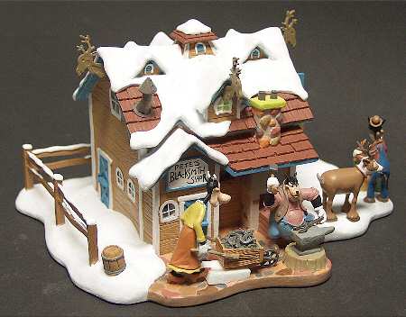 Disney Winter Wonderland Pete's Blacksmith Shop - Boxed