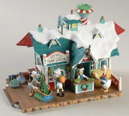 Disney Winter Wonderland North Pole Train Station - No Box