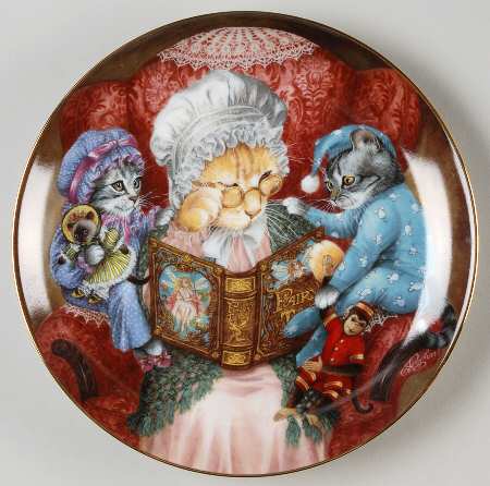 Fanciful Felines Grandma Reading - No Box