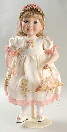 Danbury Mint Dolls Flower Girl By Karen Scott - Boxed