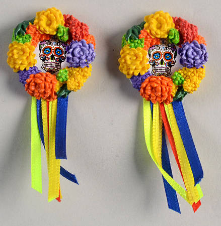 Day of the Dead - Snow Village Day Of The Dead Wreaths - No Box