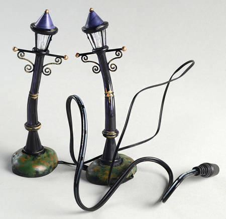 Snow Village Halloween Purple Night Lights - Nb668, No Box