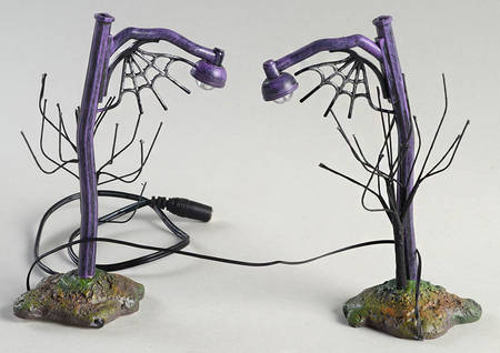 Snow Village Halloween Creepy Country Street Lights - Without Box Nb667