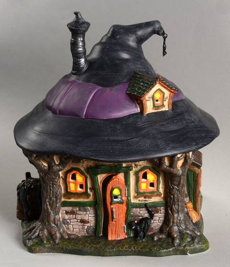 Witch Hollow-Snow Village Halloween Hilda's Witch Haunt - No Box