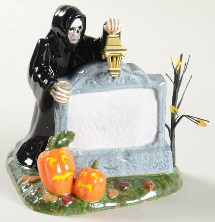 Snow Village Halloween Halloween Village Sign - Boxed
