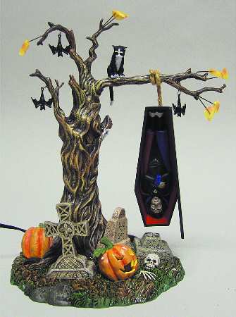 Snow Village Halloween Rock-A-Bye Vampire - Boxed