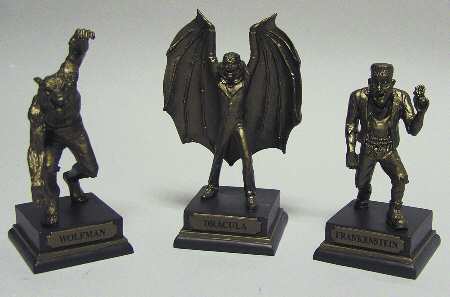 Snow Village Halloween Monster Park Statues - Boxed