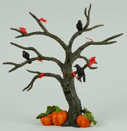Snow Village Halloween Halloween Spooky Tree - No Box