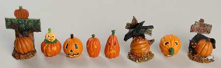 Snow Village Halloween Halloween Scenery-Set Of 9 - Boxed