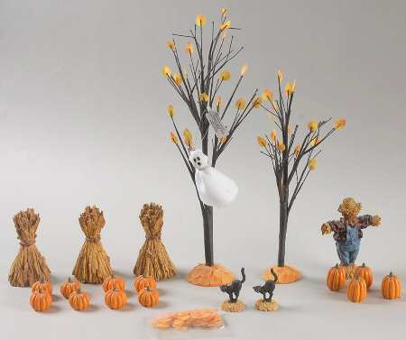 Snow Village Halloween Halloween Accessories-Set Of 22 - No Box