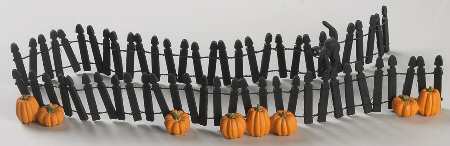 Snow Village Halloween Halloween Fence - Boxed