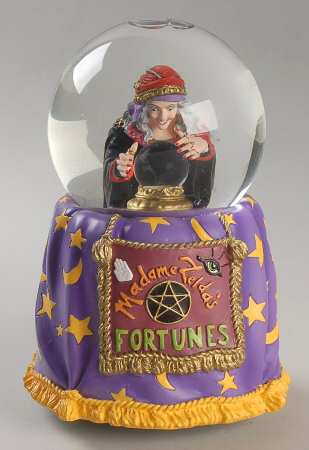 Village Musical Snowglobes Magic Fortune - Halloween - Boxed