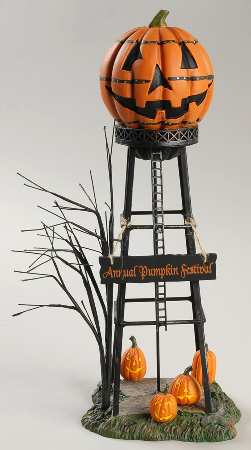 Snow Village Halloween Halloween Water Tower - Boxed