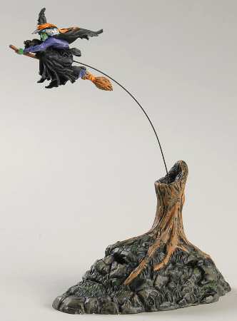 Snow Village Halloween Airborne Witch - Boxed