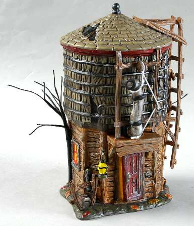 Haunted Rails - Snow Village Halloween Haunted Rails Water Tower - No Box