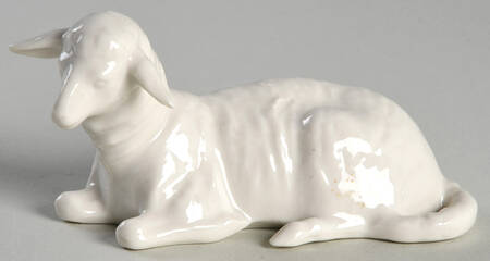 Dresden Nativity-Small Sheep-Laying - No Box