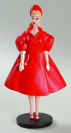 Classic Barbie Figurine Collection Red Flare Barbie - No Box