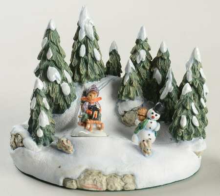 Miniature Hummelscape Ride Into Christmas - Boxed