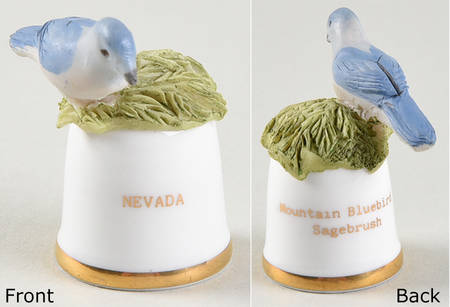 Birds and Flowers of the 50 States Mountain Bluebird/Sagebrush - No Box