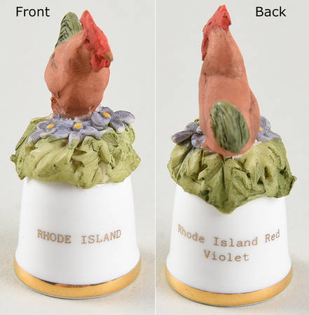 Birds and Flowers of the 50 States Rhode Island Red/Violet - No Box