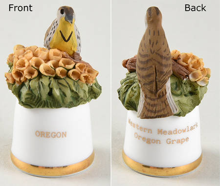 Birds and Flowers of the 50 States Western Meadowlark/Oregon Grape - No Box