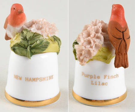 Birds and Flowers of the 50 States Purple Finch/Lilac - No Box