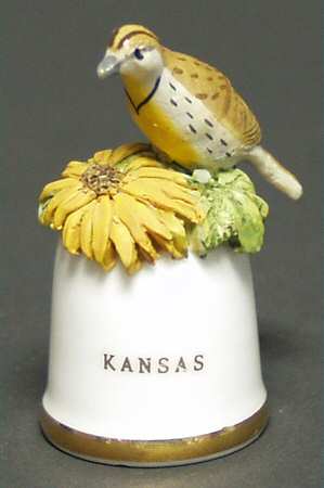 Birds and Flowers of the 50 States Kansas-Western Meadowland/Sunflower - No Box