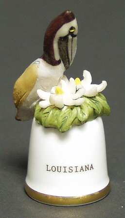 Birds and Flowers of the 50 States Louisiana-Brown Pelican-Magnolia - No Box