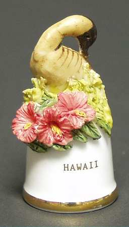 Birds and Flowers of the 50 States Hawaii-Hawaiian Goose-Hibiscus - No Box