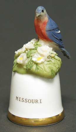 Birds and Flowers of the 50 States Missouri-Eastern Bluebird/Red Hawthorn - No Box