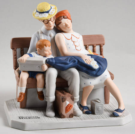 Norman Rockwell Figurines Series 2 Home From Vacation - No Box