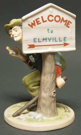 Norman Rockwell Figurines Series 2 Speed Trap - With Box