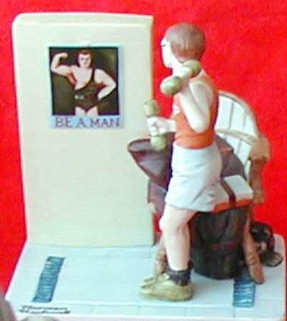 Norman Rockwell Figurines Series 2 Be A Man - Boxed