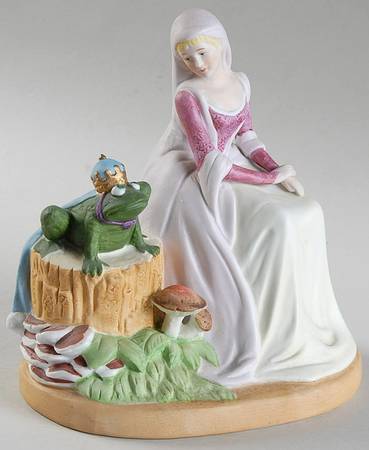 Fairy Tale Figurines Princess And The Frog - No Box