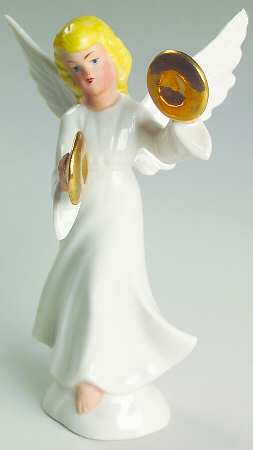 Angel Musicians-Color Angel With Cymbols - Boxed