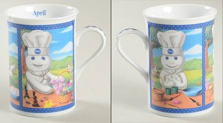 Pillsbury Doughboy Mugs of the Year April-Easter Basket Abundance - No Box