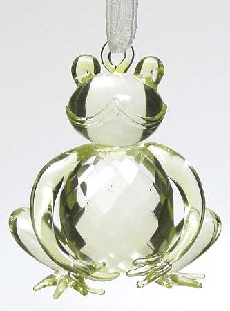 Easter Ornaments Crystal Frog Ornament - Boxed