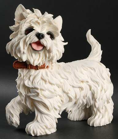Danbury Mint Figurine Stepping Out-Westie - No Box