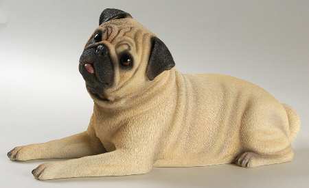 Danbury Mint Figurine Patient Pug - Boxed