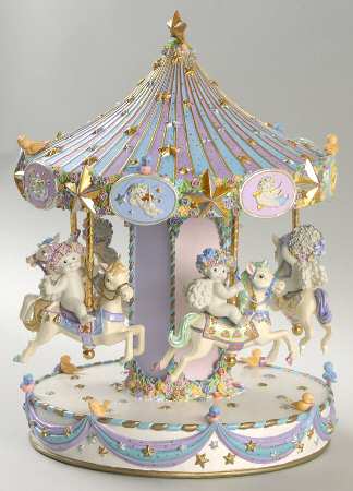Danbury Mint Figurine Dreamsicles Carousel - Boxed